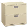 HON672LL - Brigade 600 Series Lateral File, 2 Legal/Letter-Size File Drawers, Putty, 30" x 18" x 28"