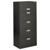 HON675LS - Brigade 600 Series Lateral File, 4 Legal/Letter-Size File Drawers, 1 File Shelf, 1 Post Shelf, Charcoal, 30" x 18" x 64.25"