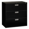 HON693LP - Brigade 600 Series Lateral File, 3 Legal/Letter-Size File Drawers, Black, 42" x 18" x 39.13"