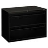 HON792LP - Brigade 700 Series Lateral File, 2 Legal/Letter-Size File Drawers, Black, 42" x 18" x 28"