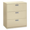 HON683LL - Brigade 600 Series Lateral File, 3 Legal/Letter-Size File Drawers, Putty, 36" x 18" x 39.13"