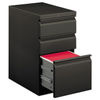 HON33723RS - Brigade Mobile Pedestal with Pencil Tray Insert, Left/Right, 3-Drawers: Box/Box/File, Letter, Charcoal, 15" x 22.88" x 28"