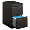 HON33823RS - Brigade Mobile Pedestal, Left or Right, 2 Letter-Size File Drawers, Charcoal, 15" x 22.88" x 28"