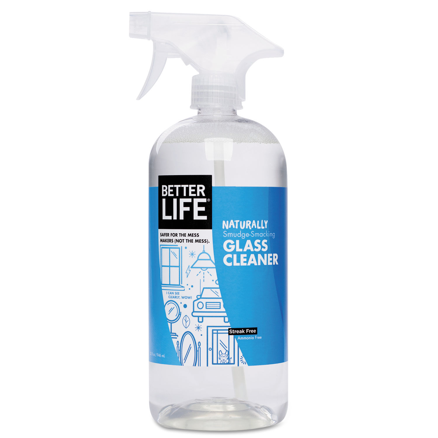 Naturally Smudge Smacking Window Cleaner By Better Life Btr895454002010 Ontimesupplies Com