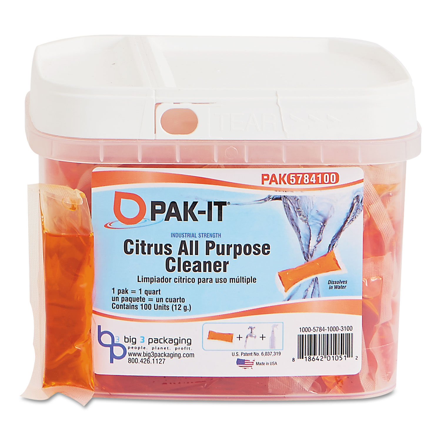 Citrus AllPurpose Cleaner by PAKIT® BIG578420003400