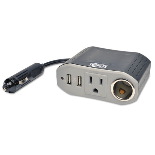 Auto Adapter mit 2 USB Ports silber