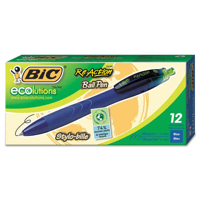 Ecolutions ReAction Retractable Ballpoint Pen by BIC® BICCPGE11BE