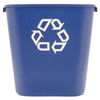 RCP295673BE - Deskside Recycling Container, Medium, 28.13 qt, Plastic, Blue