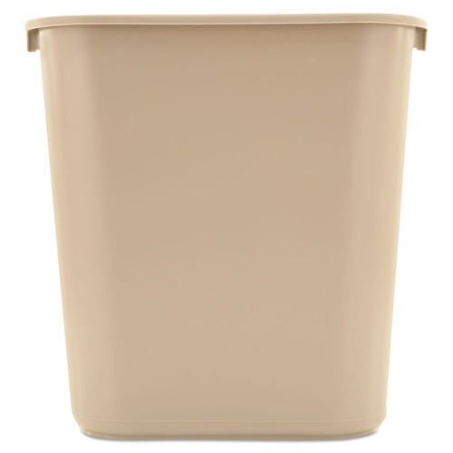 Rubbermaid Standard Series 13 qt Rectangular Wastebasket, Black