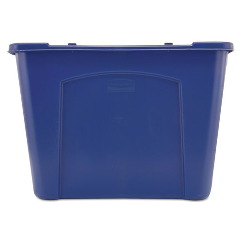 Rubbermaid Recycling Bin, 14 Gallon, Blue