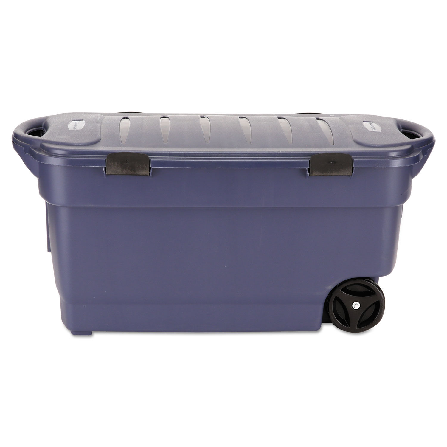 Roughneck Storage Box, 50 gal, 21.2 x 43 x 17.88, Dark Indigo Metallic