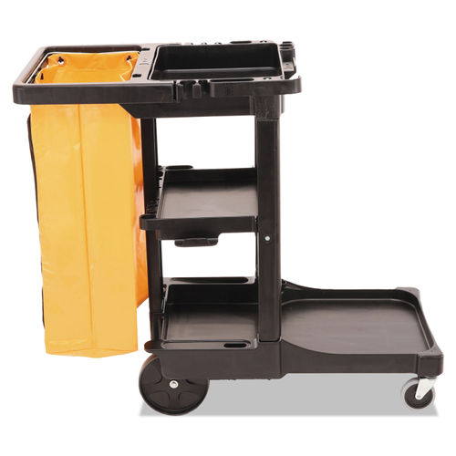 Multi-Shelf Cleaning Cart by Rubbermaid® Commercial RCP617388BK