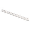 FEL52371 - Plastic Comb Bindings, 3/8" Diameter, 55 Sheet Capacity, White, 100/Pack