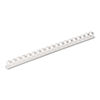 FEL52372 - Plastic Comb Bindings, 1/2" Diameter, 90 Sheet Capacity, White, 100/Pack