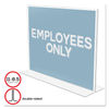 DEF69301 - Classic Image Double-Sided Sign Holder, 11 x 8.5 Insert, Clear