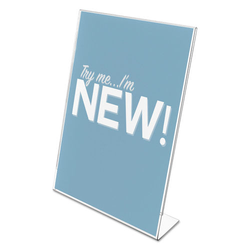 Office Depot Brand Slanted Sign Holder Vertical 11 H x 8 12 W