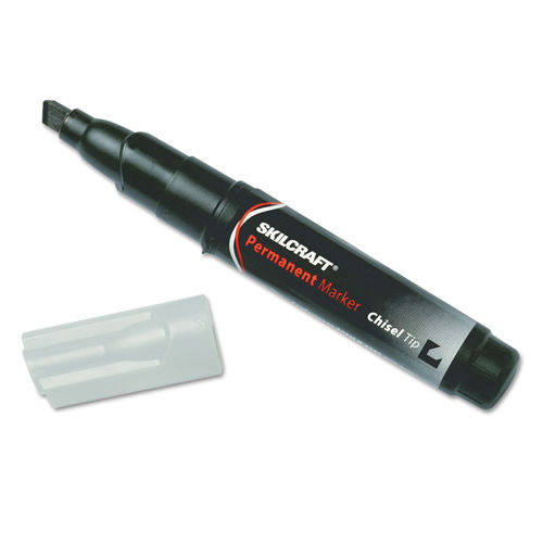 non-toxic black chisel tip permanent marker