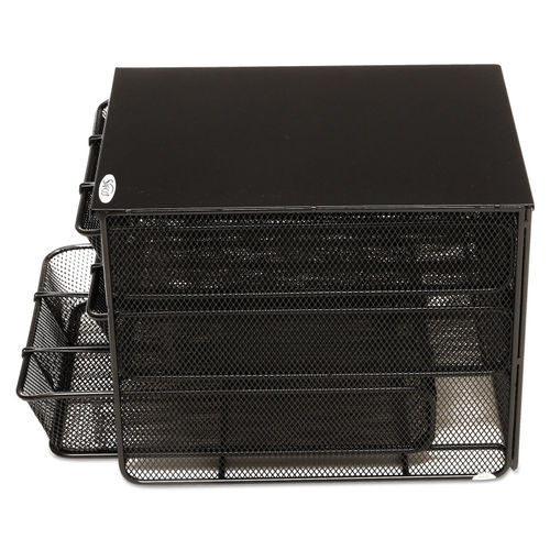 Double Supply Organizer, 11-Compartment, 6 1/2w X 4 3/4d X 5 3/4h, Black