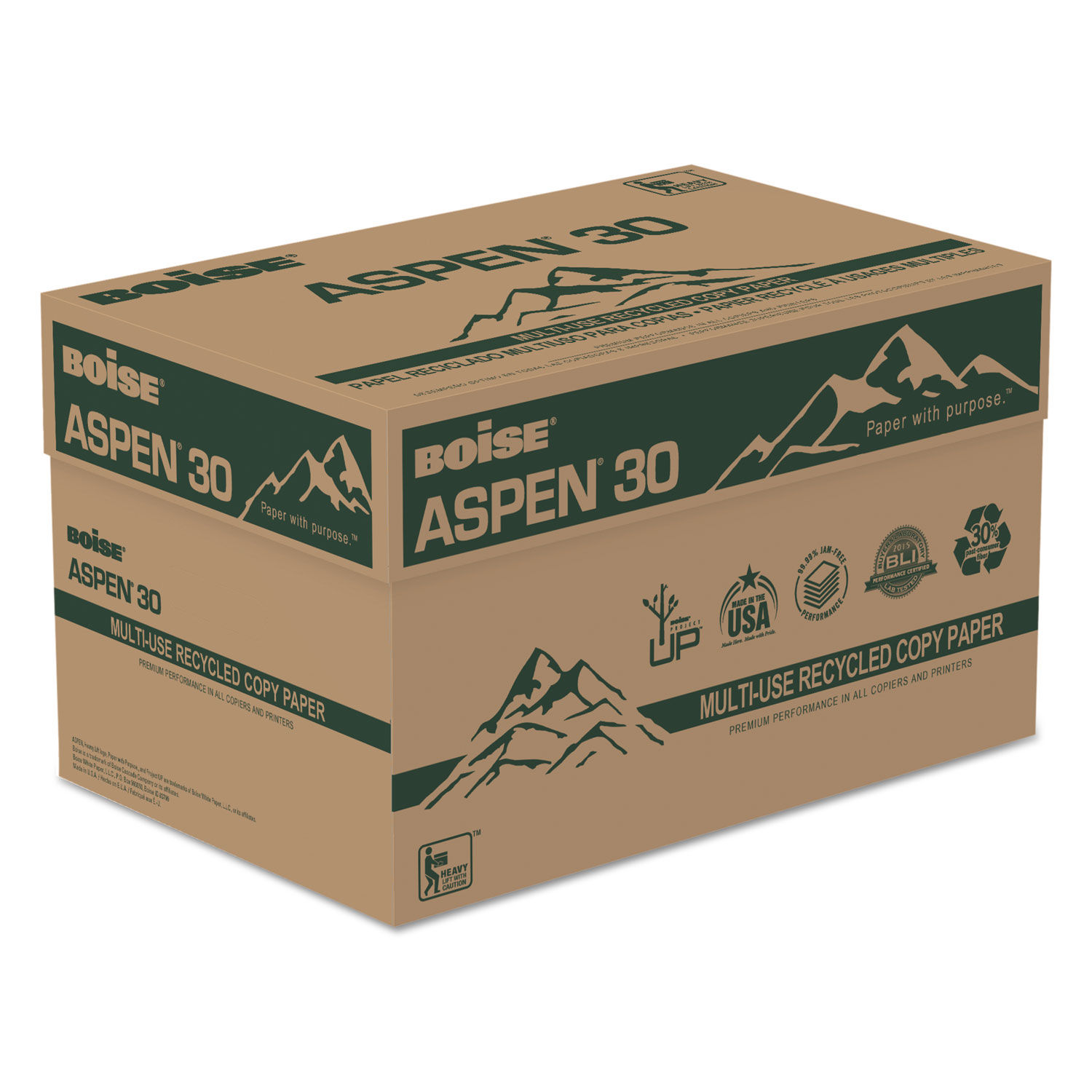 ASPEN 30 MultiUse Recycled Paper by Boise® CAS054904
