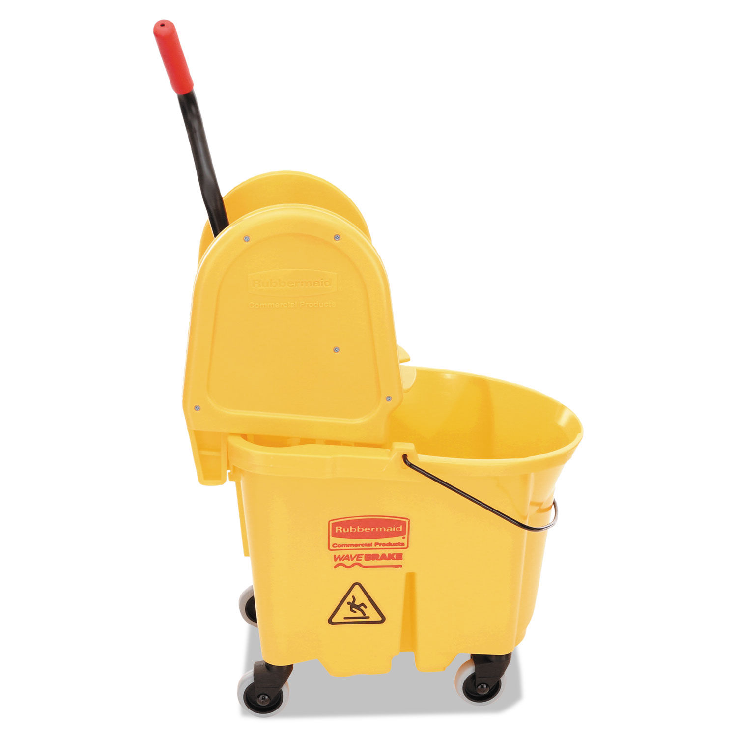 WaveBrake 35 qt. Plastic Mop Bucket with Wringer (2-Pack)