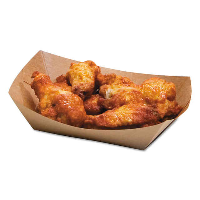 EcoCraft Food Trays, 2 lb Capacity, 6.5 x 1.63 x 1.63, Natural, Paper, 1,000/Carton EcoCraft Food Trays, 2 lb Capacity, 6.5 x 1.63 x 1.63, Natural, Paper, 1,000/Carton
