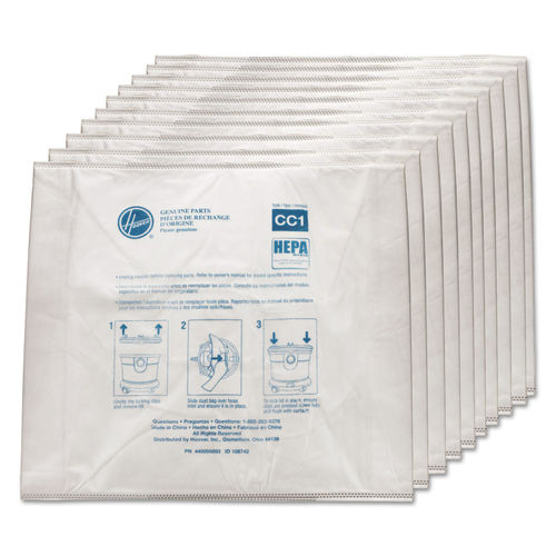 Hoover Disposable Vacuum Bags, Allergen C1, 10/Pack