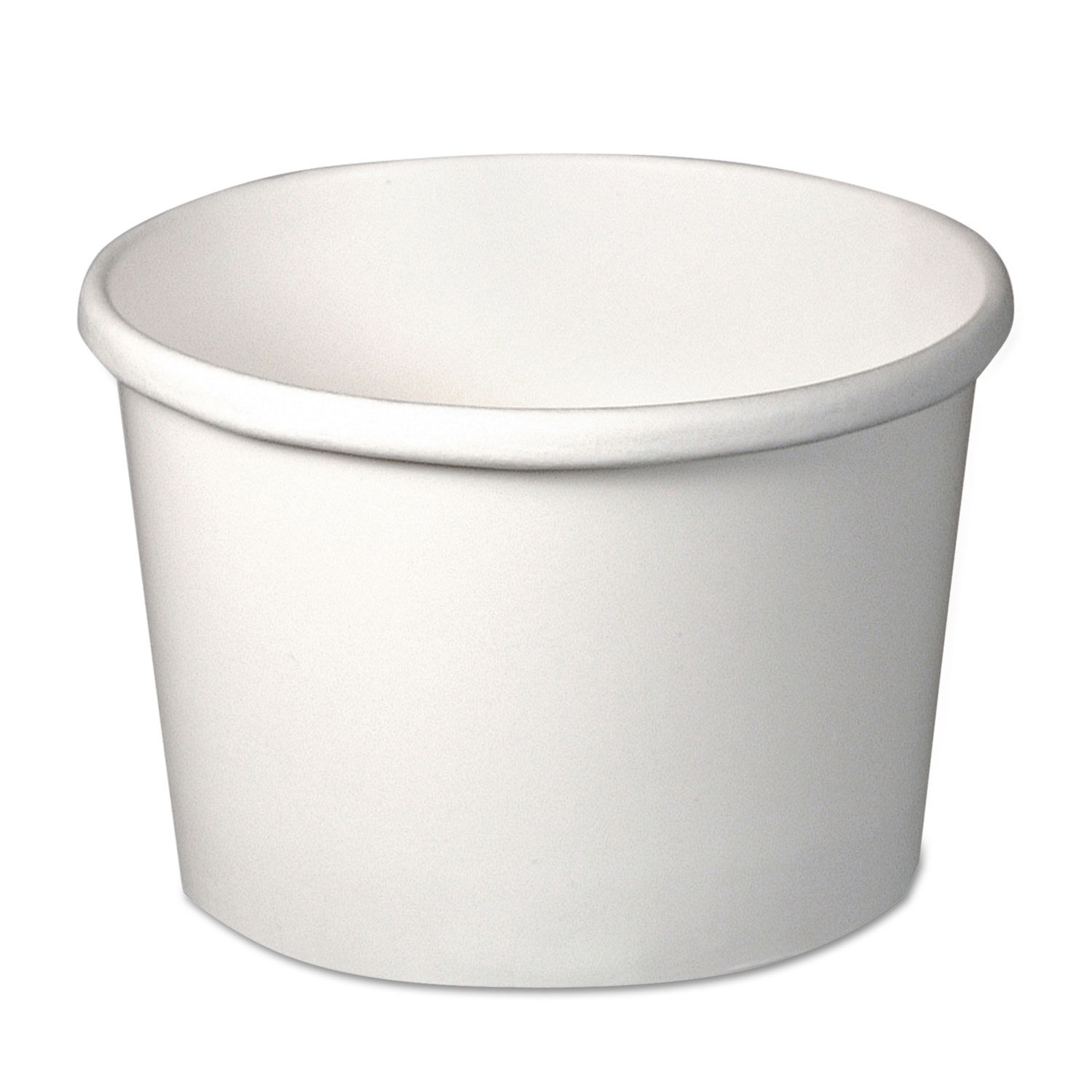 Choice 64 oz. White Paper Soup / Hot Food Cup Vented Lid - 25/Pack