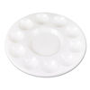 CKC5924 - Round Plastic Paint Trays for Classroom, White, 10/Pack