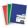 MEA06780 - Spiral Notebook, 5-Subject, Medium/College Rule, Randomly Assorted Cover Color, (200) 11 x 8 Sheets