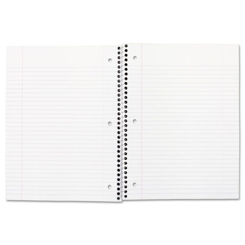 Spiral Notebook, 3-Hole Punched, 1-Subject, Wide/Legal Rule, Randomly  Assorted Cover Color, (70) 10.5 x 7.5 Sheets