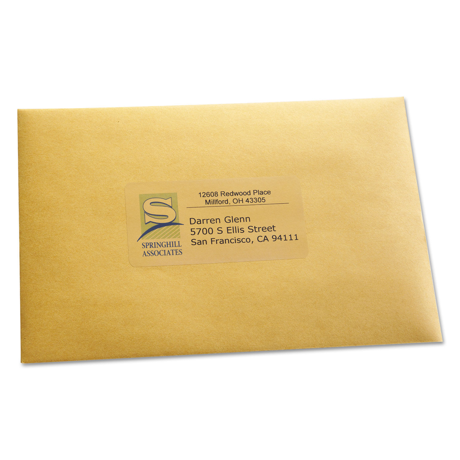 Matte Clear Easy Peel Mailing Labels w/ Sure Feed Technology by Avery ...