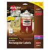 AVE22827 - Removable Print-to-the-Edge White Labels w/ Sure Feed, 3.5 x 4.75, 32/Pack