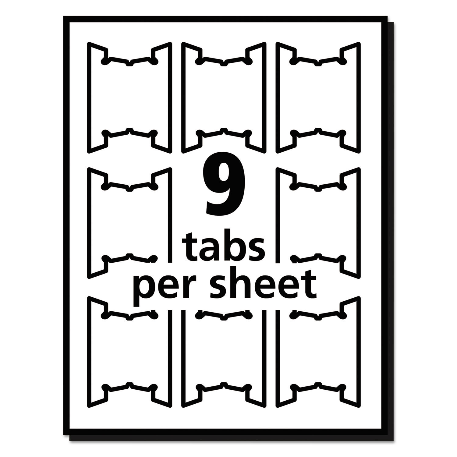 Laser Printable Hanging File Tabs, 233/233-Cut Tabs, White, 23.23" Wide, 23/Pack Intended For Hanging File Folder Label Template