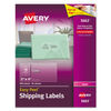 AVE5663 - Matte Clear Easy Peel Mailing Labels w/ Sure Feed Technology, Laser Printers, 2 x 4, Clear, 10/Sheet, 50 Sheets/Box