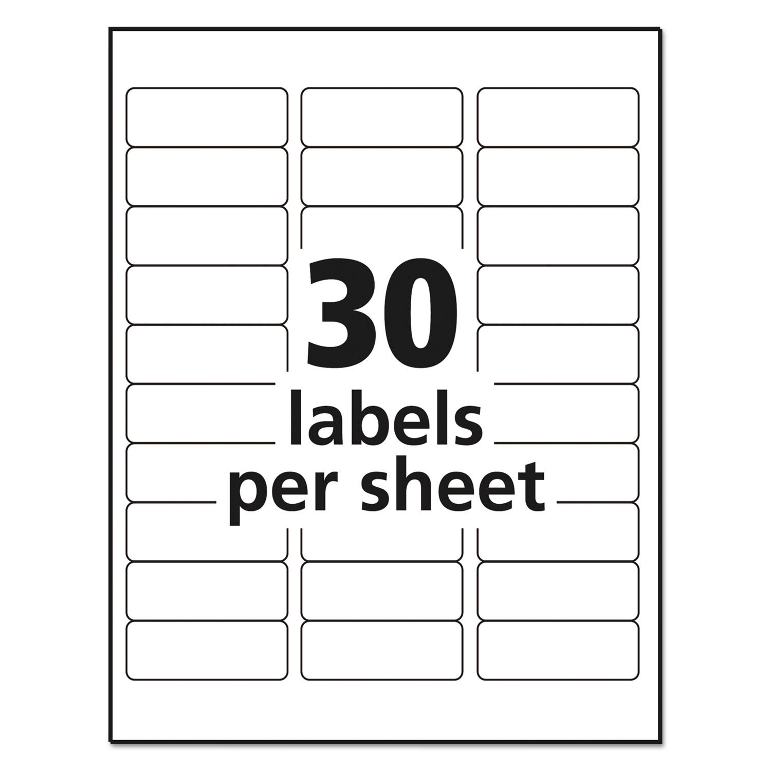 Avery 2 X 2 Label Template