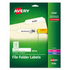 AVE8366 - Permanent TrueBlock File Folder Labels with Sure Feed Technology, 0.66 x 3.44, White, 30/Sheet, 25 Sheets/Pack