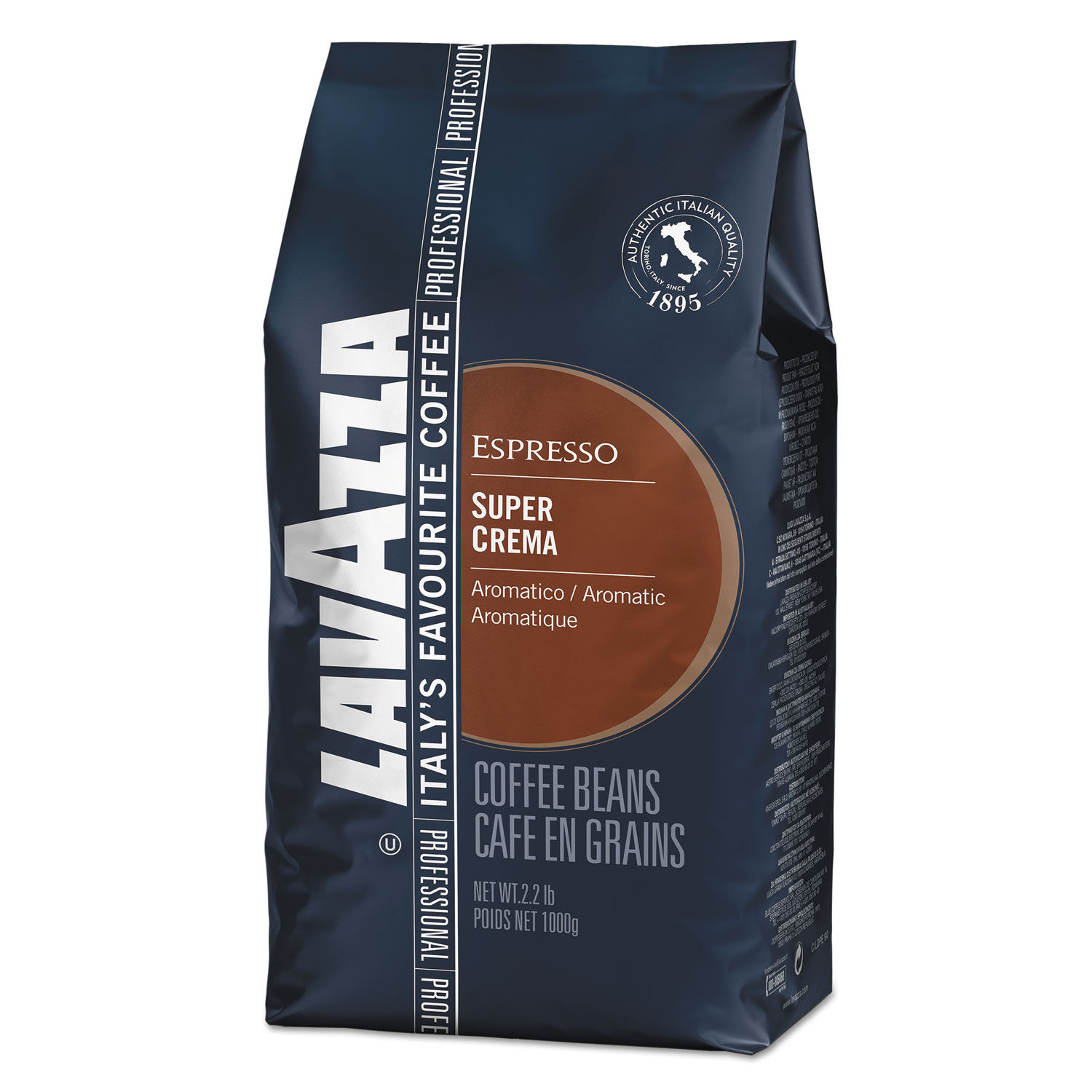 Lavazza Espresso super Crema Café en grains - 6 x 1 kg