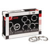 ACC72201 - Metal Book Rings, 0.75" Diameter, 100/Box