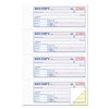 TOP46816 - Money and Rent Receipt Books, Account + Payment Sections, Two-Part Carbonless, 7.13 x 2.75, 4 Forms/Sheet, 400 Forms Total