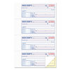 TOP46806 - Money and Rent Receipt Books, Account + Payment Sections, Two-Part Carbonless, 7.13 x 2.75, 4 Forms/Sheet, 200 Forms Total