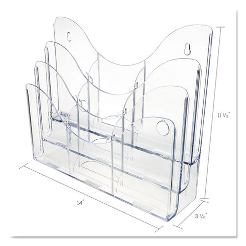 3-Tier Document Organizer w/6 Removable Dividers by deflecto® DEF47631