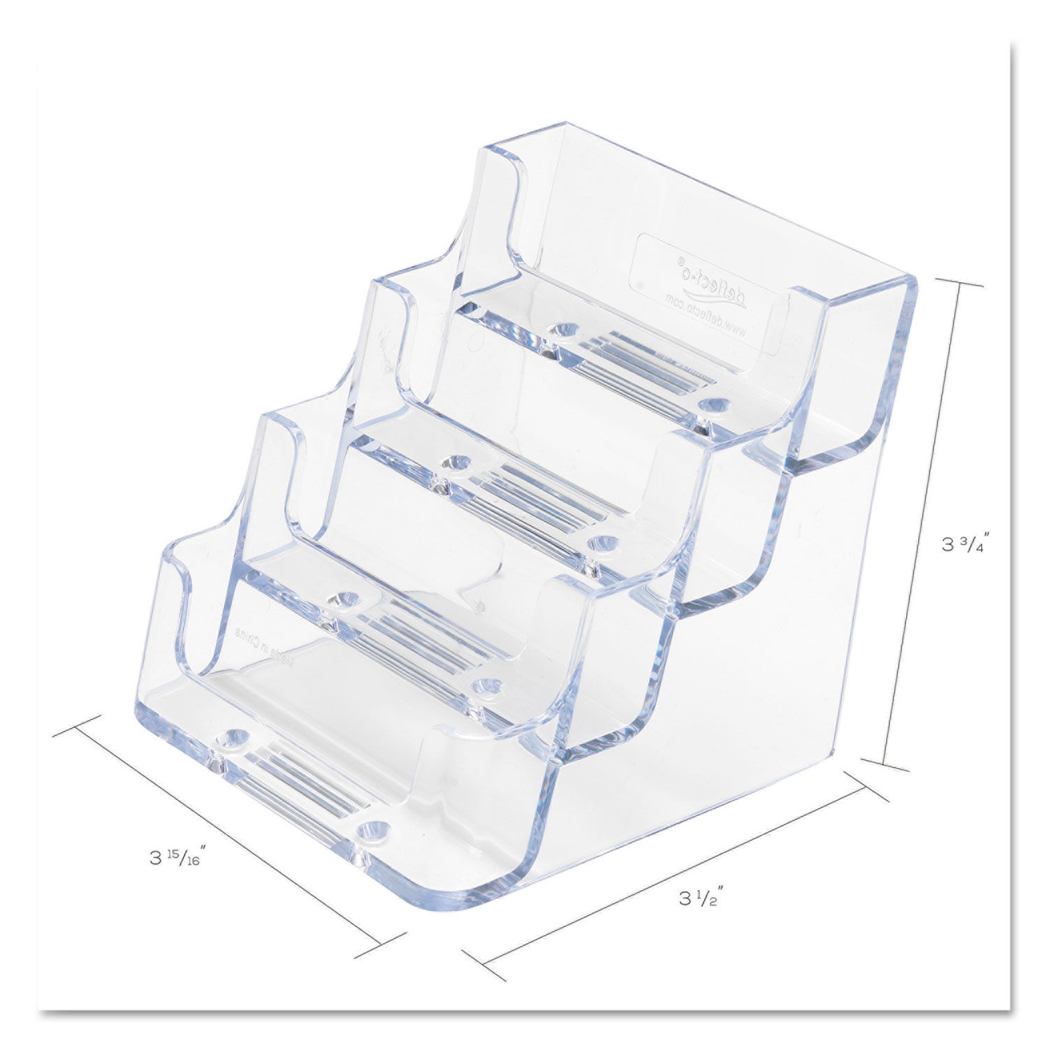 Fallen One 4 Pack Clear Hard Plastic Locking ID Badge Holder