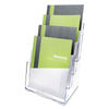 DEF77441 - 4-Compartment DocuHolder, Magazine Size, 9.38w x 7d x 13.63h, Clear, Ships in 4-6 Business Days