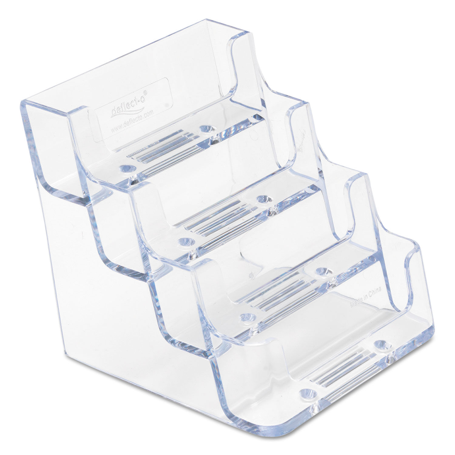 Fallen One 4 Pack Clear Hard Plastic Locking ID Badge Holder