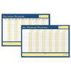 HOD639 - 100% Recycled All-Purpose/Vacation Planner, 36 x 24, White/Blue/Yellow Surface