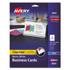 AVE8869 - Print-to-the-Edge True Print Business Cards, Inkjet, 2 x 3.5, White, 160 Cards, 8 Cards Sheet, 20 Sheets/Pack