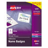 AVE5395 - Flexible Adhesive Name Badge Labels, 3.38 x 2.33, White, 400/Box