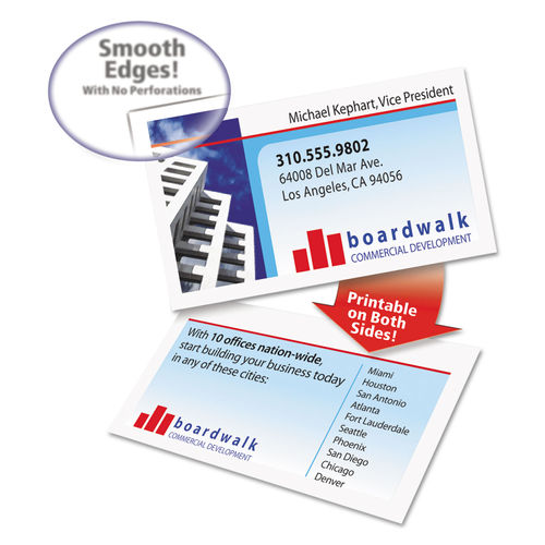 Perforated Card Sheets  Colored Barcode Card Stock