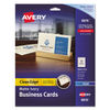 AVE8876 - True Print Clean Edge Business Cards, Inkjet, 2 x 3.5, Ivory, 200 Cards, 10 Cards Sheet, 20 Sheets/Pack