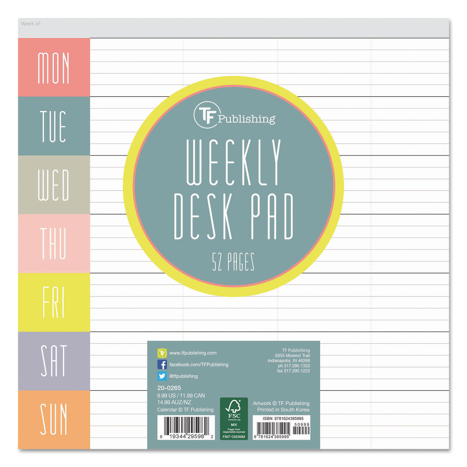 Glory Days Weekly Desk Pad By Tf Publishing Tfb200265